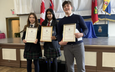 Fieldstone Students Excel at the Royal Canadian Legion Speaking Contest